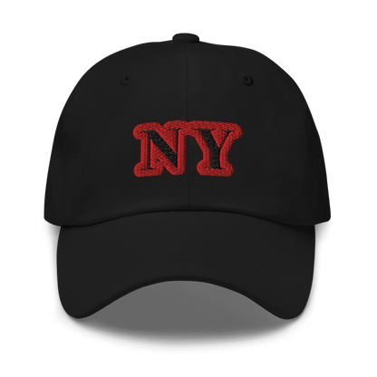 NY BLACK DAD STRAPBACK HAT