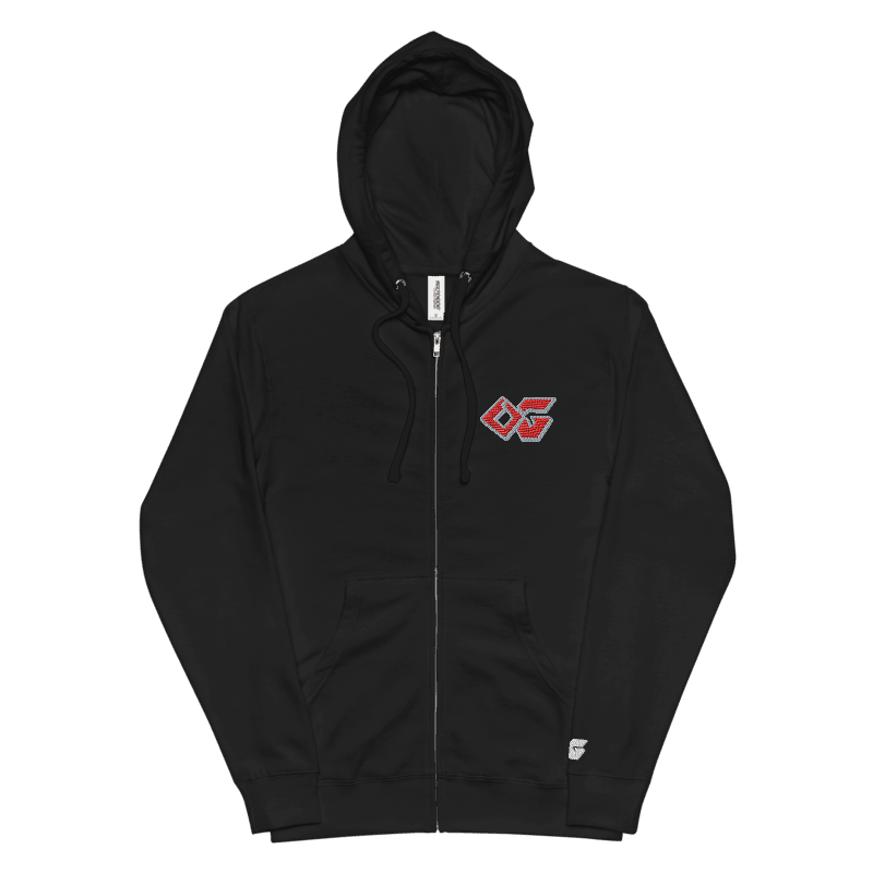 OG Black Zip up Hoodie