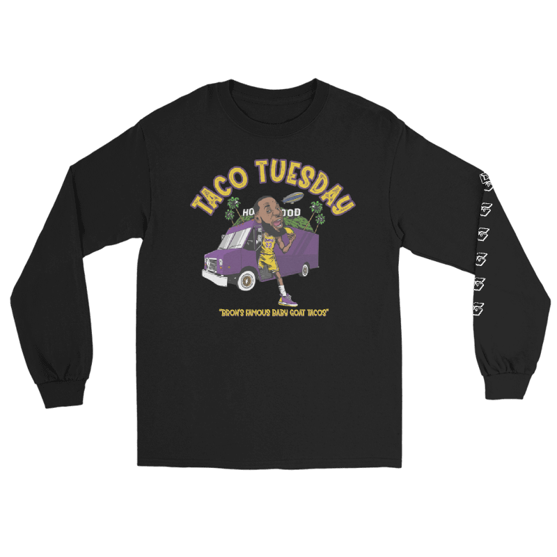 Taco Tuesday Black Long Sleeve Tee