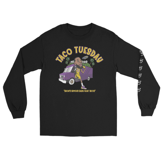 Taco Tuesday Black Long Sleeve Tee