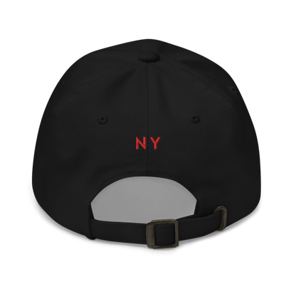 NY BLACK DAD STRAPBACK HAT