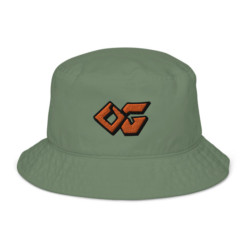 OG Black/Orange thread olive bucket hat