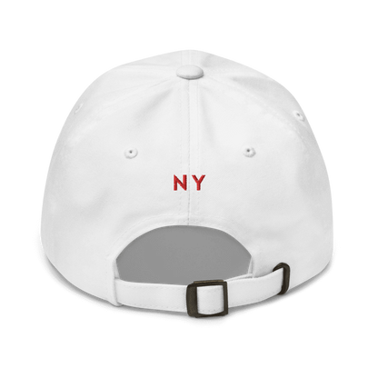 NY white Strapback dad hat