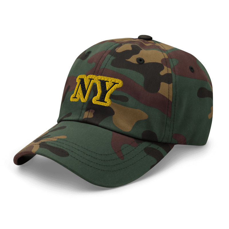 NY CAMO STRAPBACK