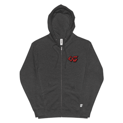 OG Charcoal heather Zip-up Gray Hoodie