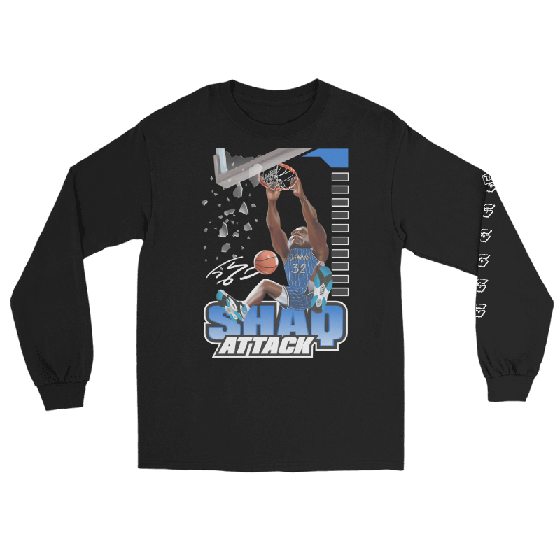 Shaq Attack Black Long sleeve tee