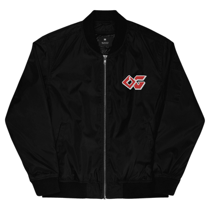 OG BRED ALL BLACK BOMBER JACKET