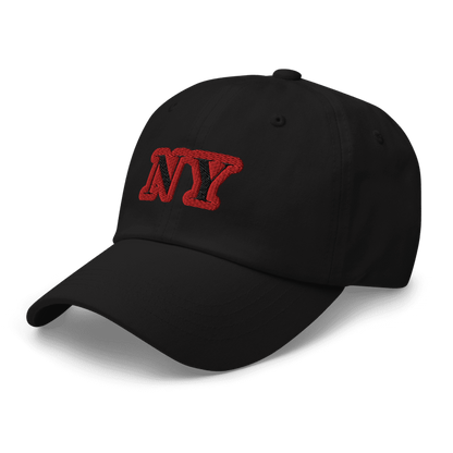 NY BLACK DAD STRAPBACK HAT