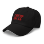 NY BLACK DAD STRAPBACK HAT