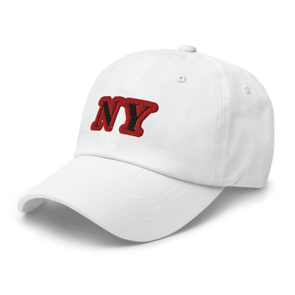 NY white Strapback dad hat