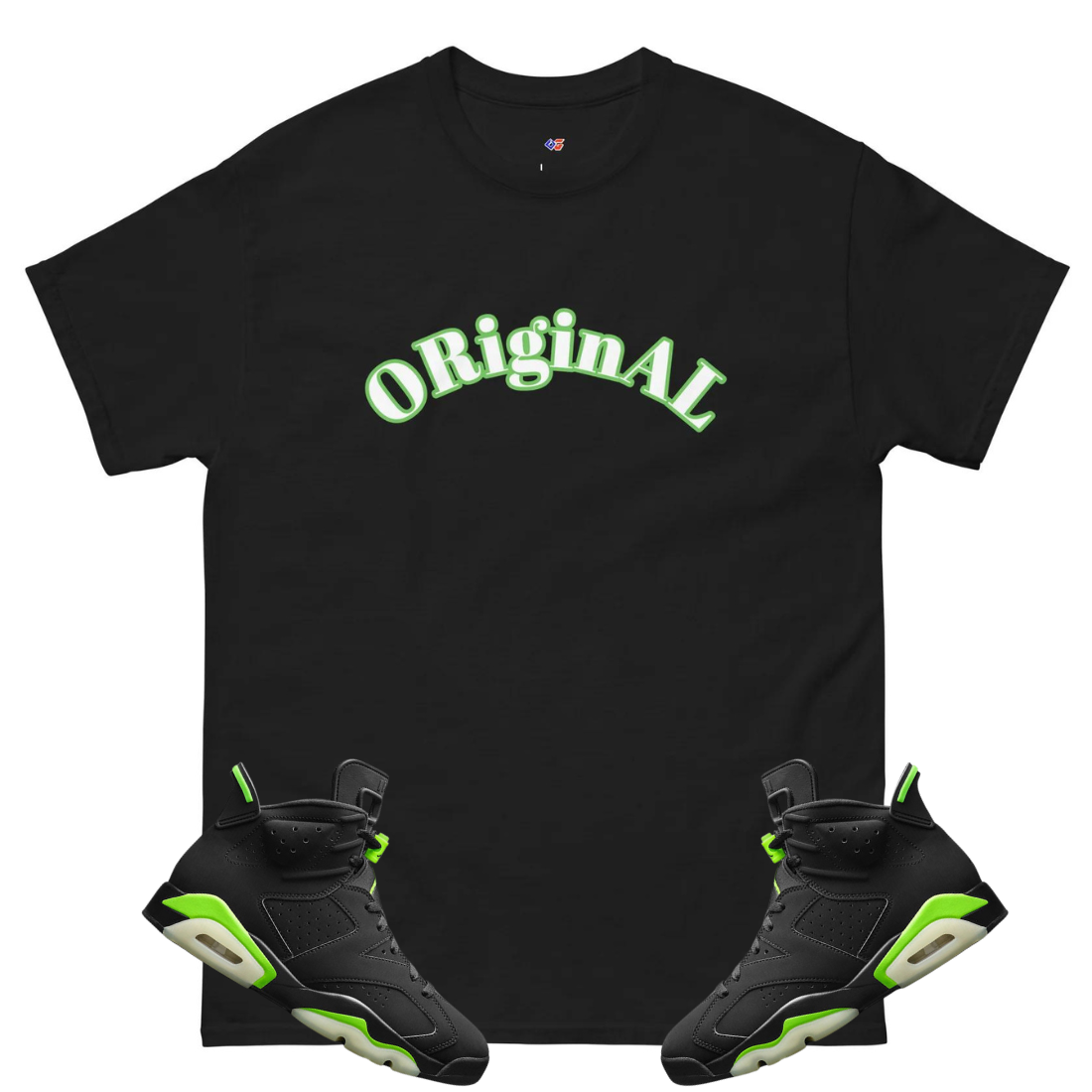 Original Goat Big Arch black/neon tee