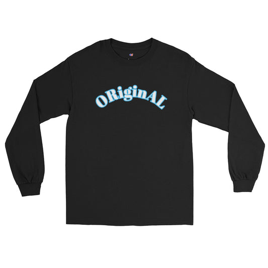 Original Goat Big Arch Black/Sky Blue Long Sleeve Shirt