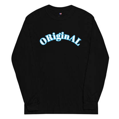 Original Goat Big Arch Black/Sky Blue Long Sleeve Shirt