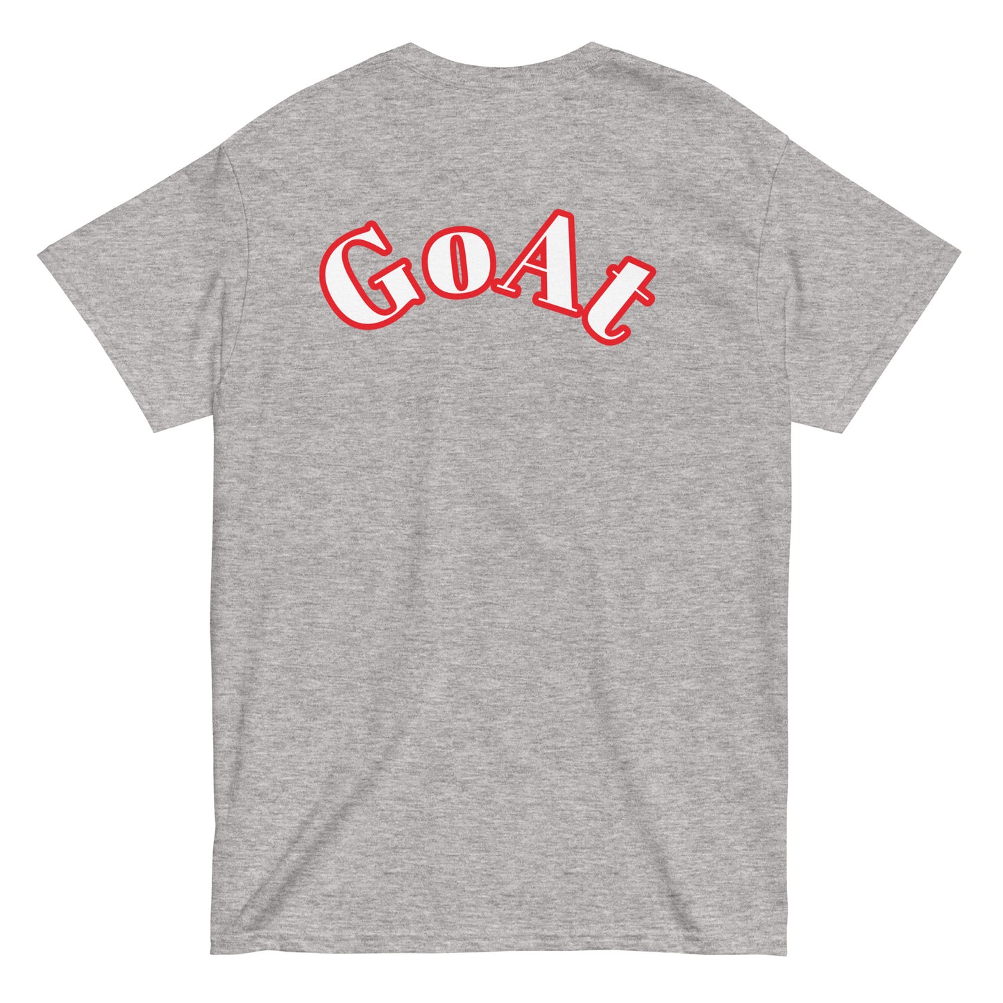 Original Goat Big Arch Grey/red tee