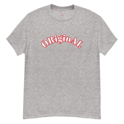 Original Goat Big Arch Grey/red tee