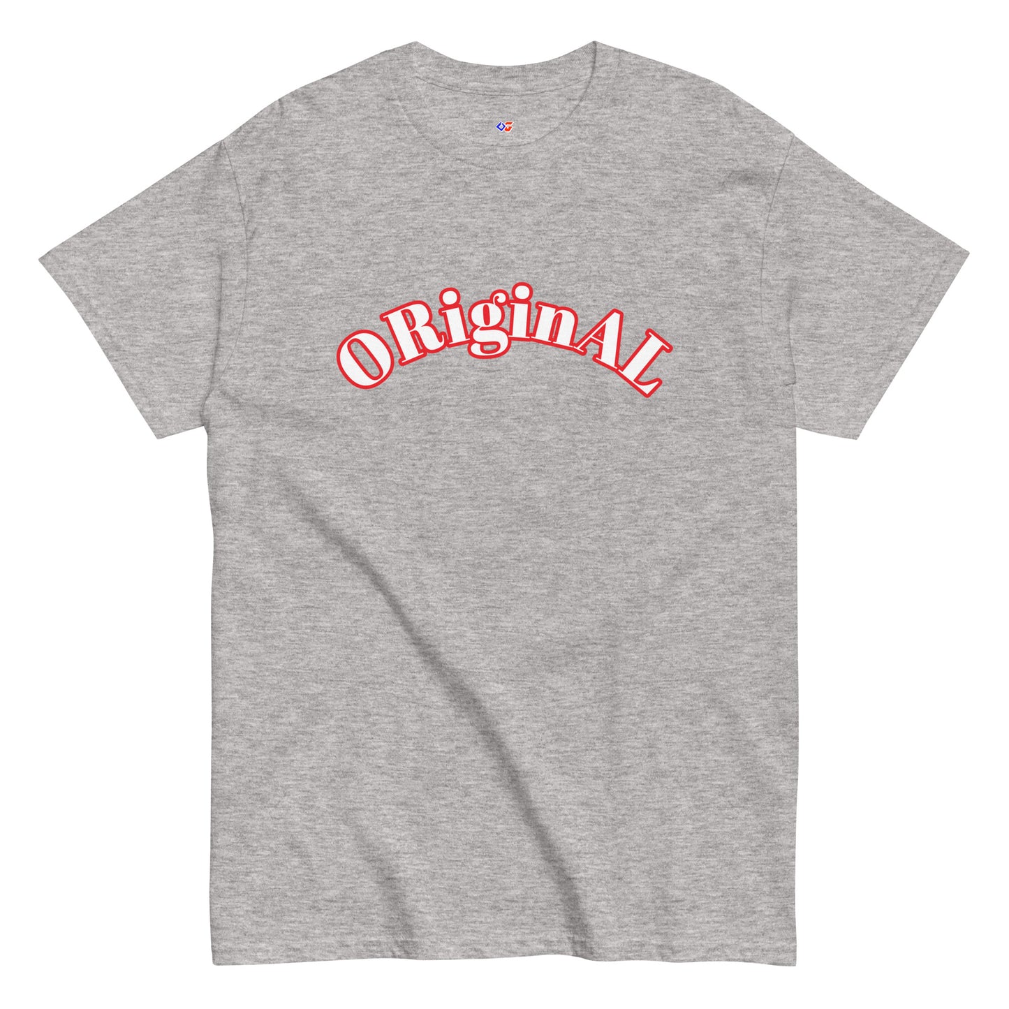 Original Goat Big Arch Grey/red tee