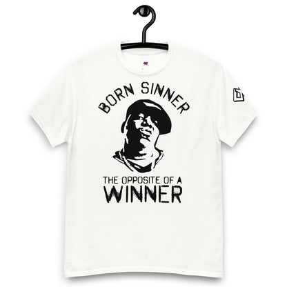 Born Sinner white classic tee