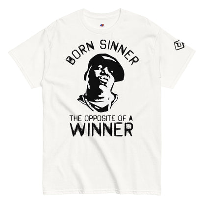 Born Sinner white classic tee